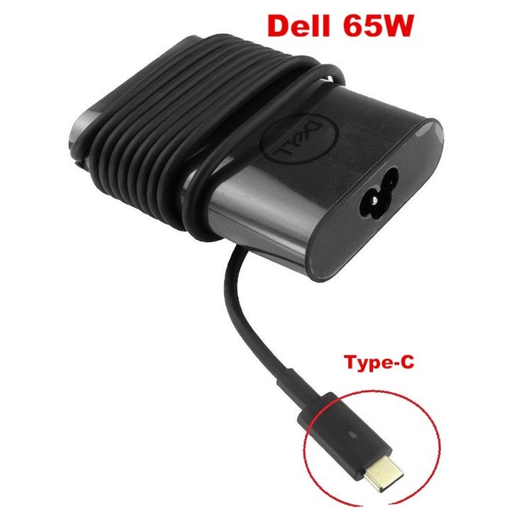 Adaptor Charger Laptop Dell 20V - 3.25A 65W Colokan USB Type C NEW -HRCB