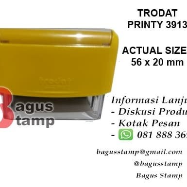 

Stm Stempel Warna Otomatis Custom Design Logo & Nama - Trodat Printy 3913