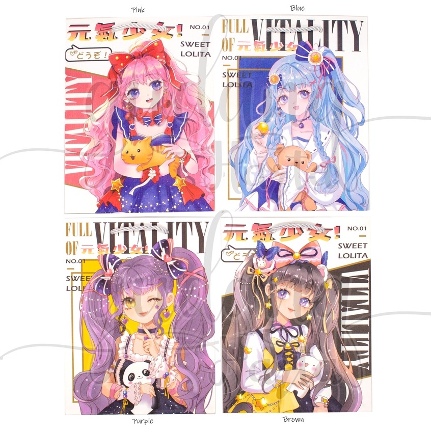 

Paper Bag Lolita Girl Tas Kado Motif Cewek Jepang Kartun Goodie Bag GH 507124