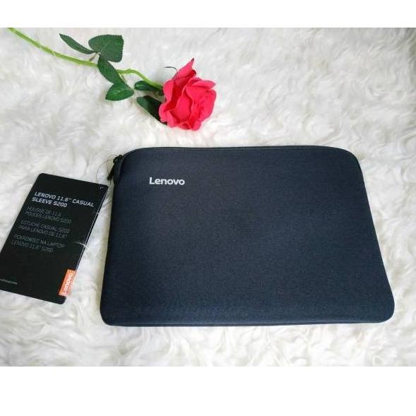 [254] SLEEVE CASE LENOVO STANDAR 10-11" LAPTOP / TAB ORIGINAL - Black ❊