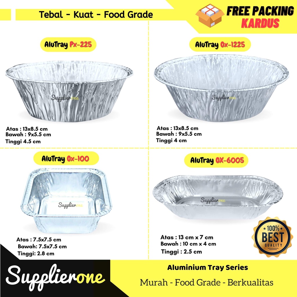 Alumunium Foil / Alumunium Tray / Alumunium Foil Tray / Aluminium Foil / Alumunium OX-225