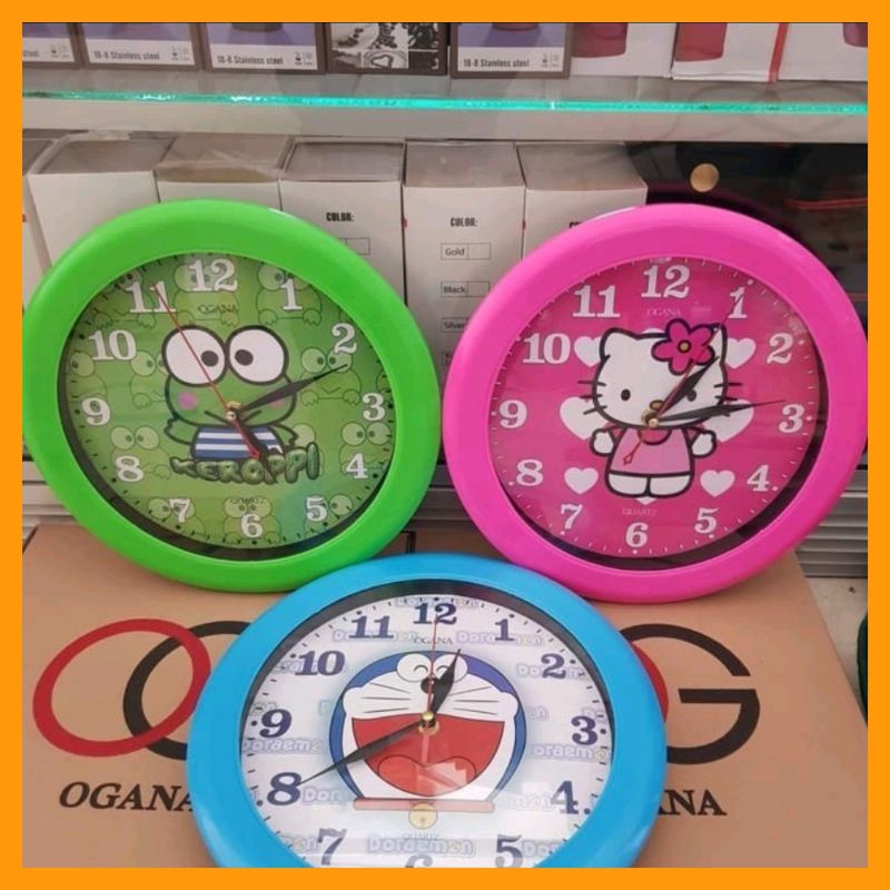 [COD] JAM DINDING KARAKTER - JAM OGANA JAM ANALOG KARTUN BUDDIESSTORE