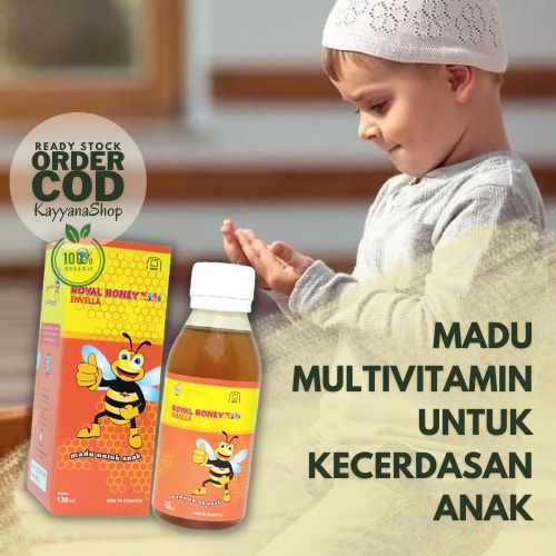 Madu Anak Cerdas / Madu Penambah Nafsu Makan Anak / Madu Kesehatan dan Imunitas Tubuh Anak Alami / P