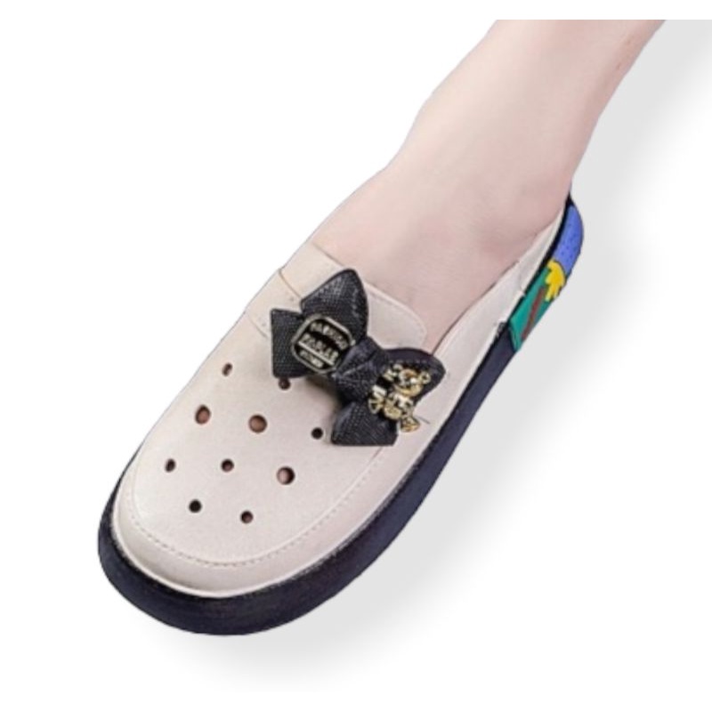 Sandal Slop wanita Balance Sadal Selop depan Tertutup Import Sendal Perempuan Pita Pinggir model korea Kekinian