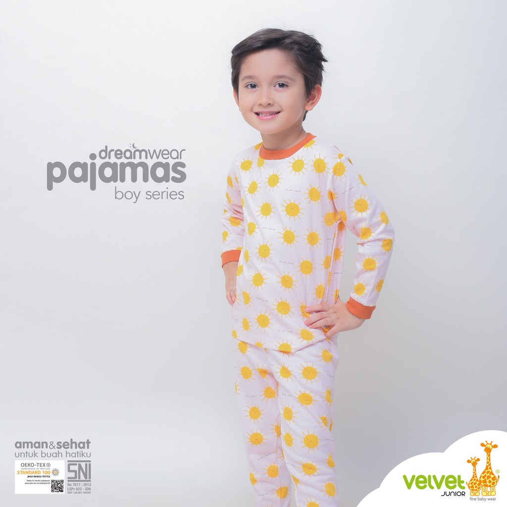 Baju Bayi Setelan Panjang Piyama Anak Laki Laki Perempuan Velvet Junior Brightful &amp; Cotton Candy Series