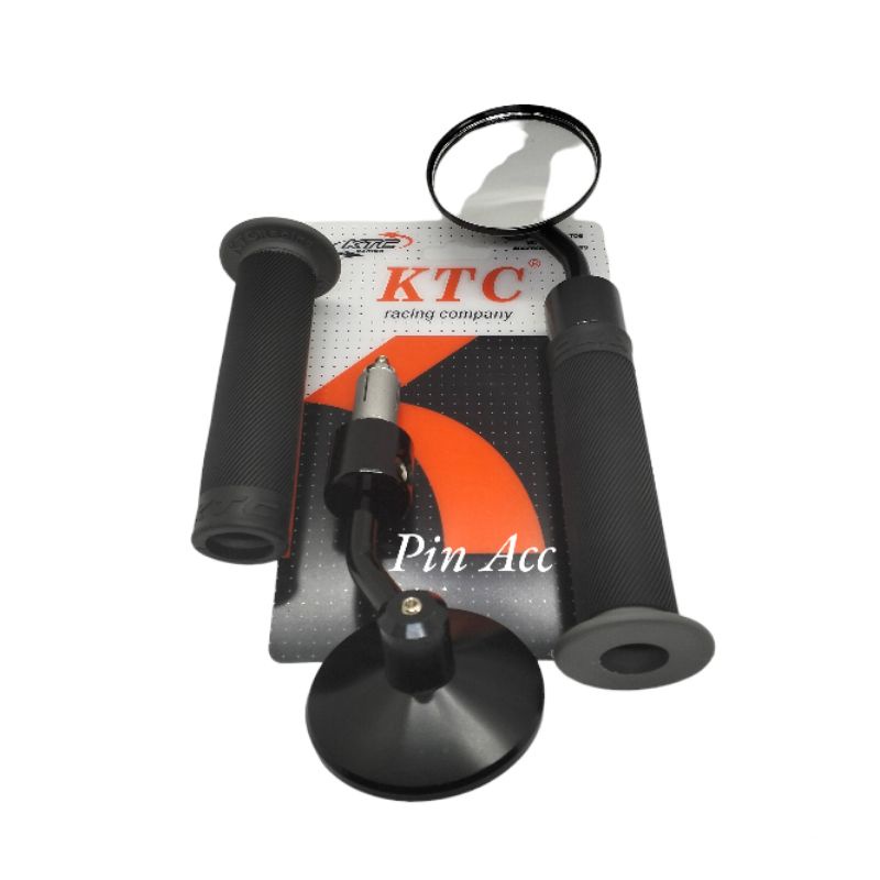 Paket Spion Jalu bulat bar End Model Copy Rizoma+Grip Ktc bulu original Universal motor