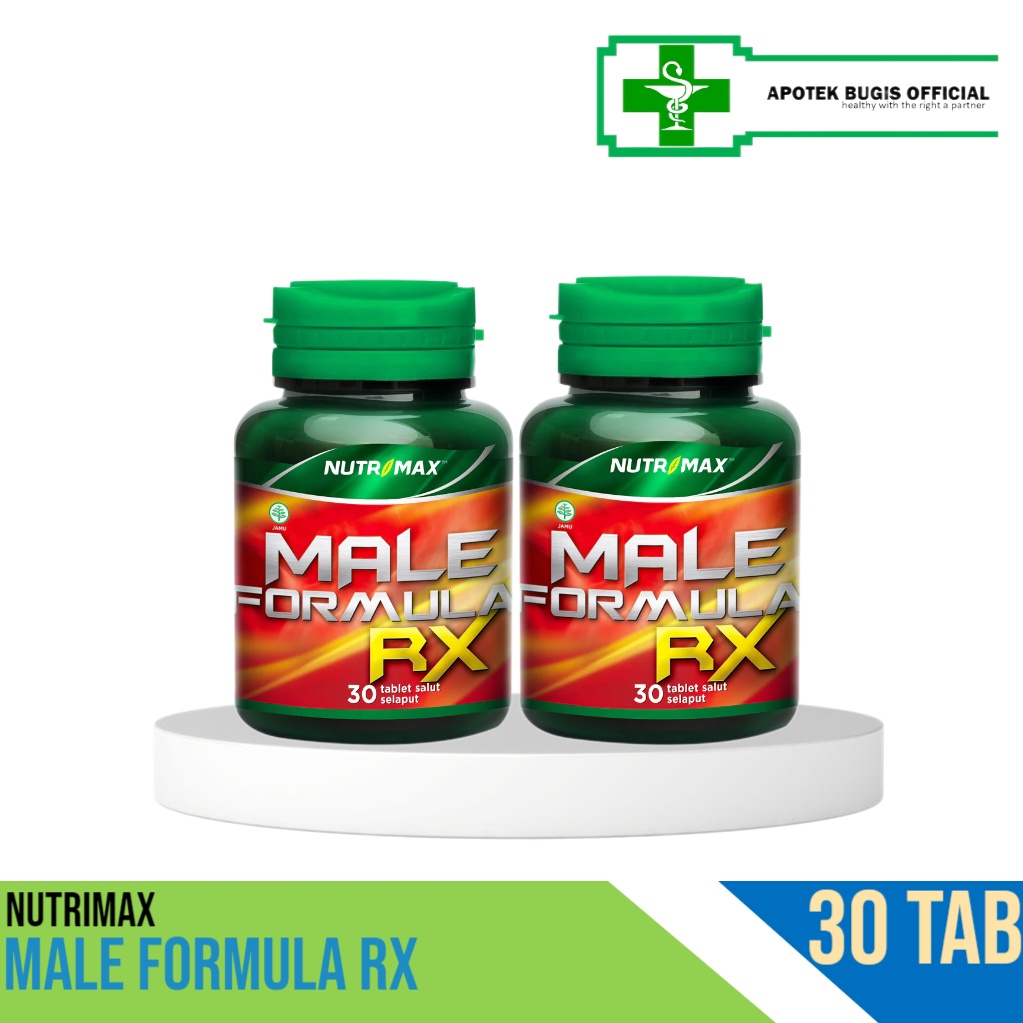 Nutrimax Male Formula RX 30 Tablet untuk Penambah Stamina Vitalitas Kesuburan Pria Hormon