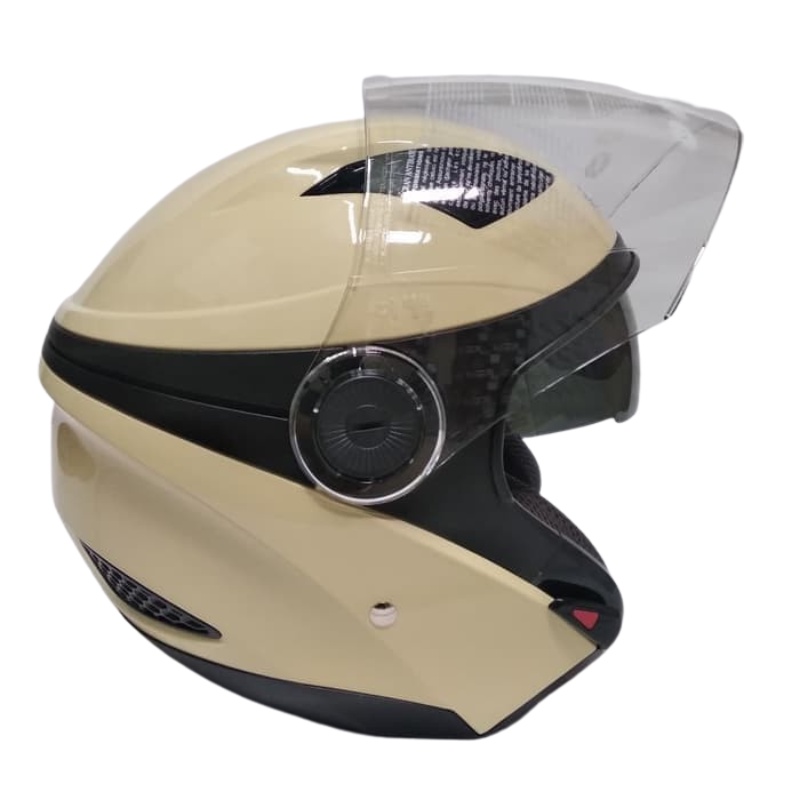 Helm Zeus ZS611 Solid Ivory Glossy | Zeus ZS 611 Double Visor