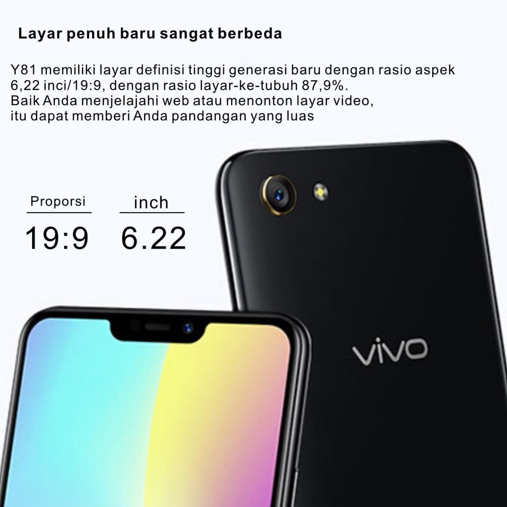 HP VIVO Y81s RAM 6/128GB 100% Garansi 1 Tahun