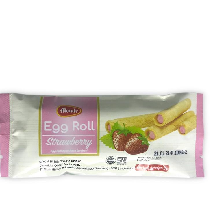 

↳ Monde Egg Roll Wafer Strawberry 10 x 35 gr ⇶