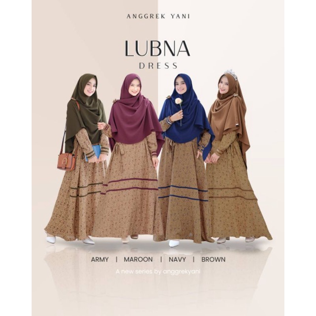 LUBNA DRESS ANGGREKYANI/ GAMIS SAJA