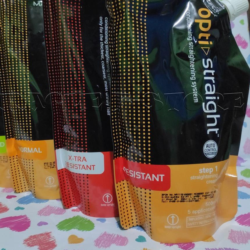 1.1✔️MATRIX Optistraight / Opti Straight 500ml STEP 1 Obat Pelurus Rambut / Smoothing / Rebonding Ma