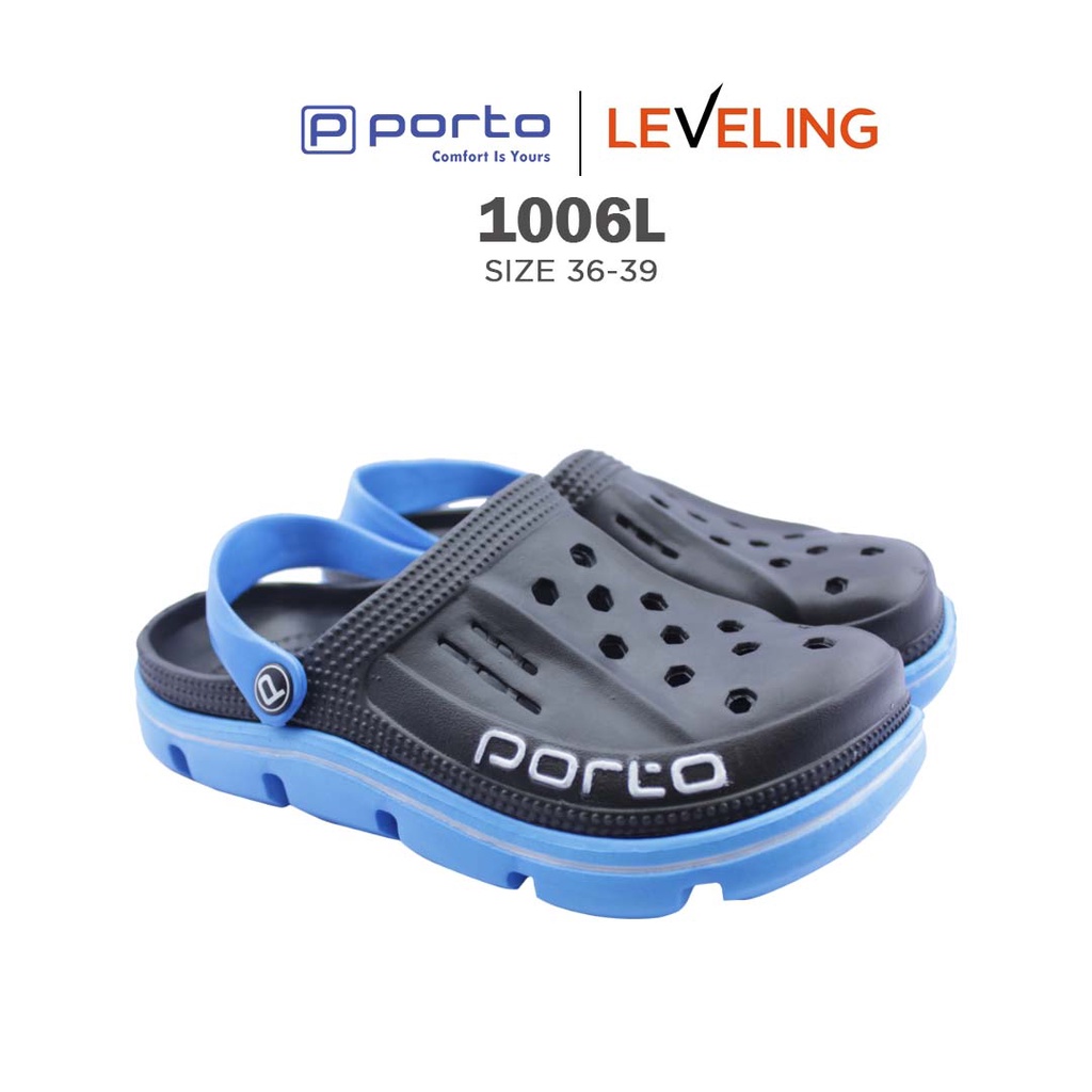 1006L - Porto Leveling Sandal Selop Karet Wanita Nyaman dan Berkualitas Original Porto