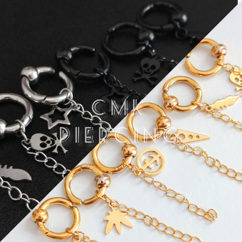 1pc Anting Hoop Jepit Tanpa Tindik Pria Dan Wanita Ala Korea