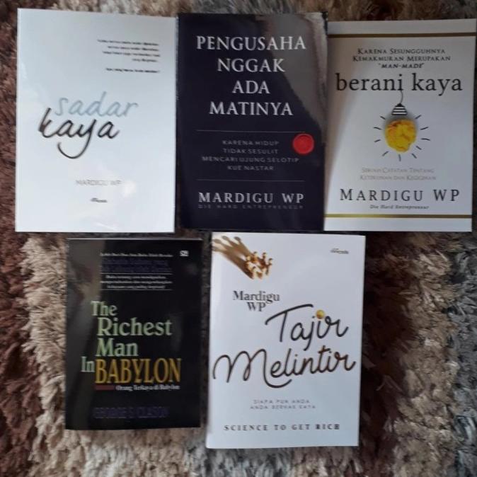 

1 PAKET 5 BUKU TAJIR MELINTIR, SADAR KAYA, BERANI KAYA, THE RICHEST
