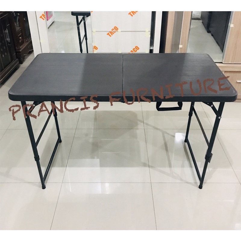 MEJA LIPAT PLASTIK MEJA LIPAT MININALIS MEJA LIPAT KAKI BESI