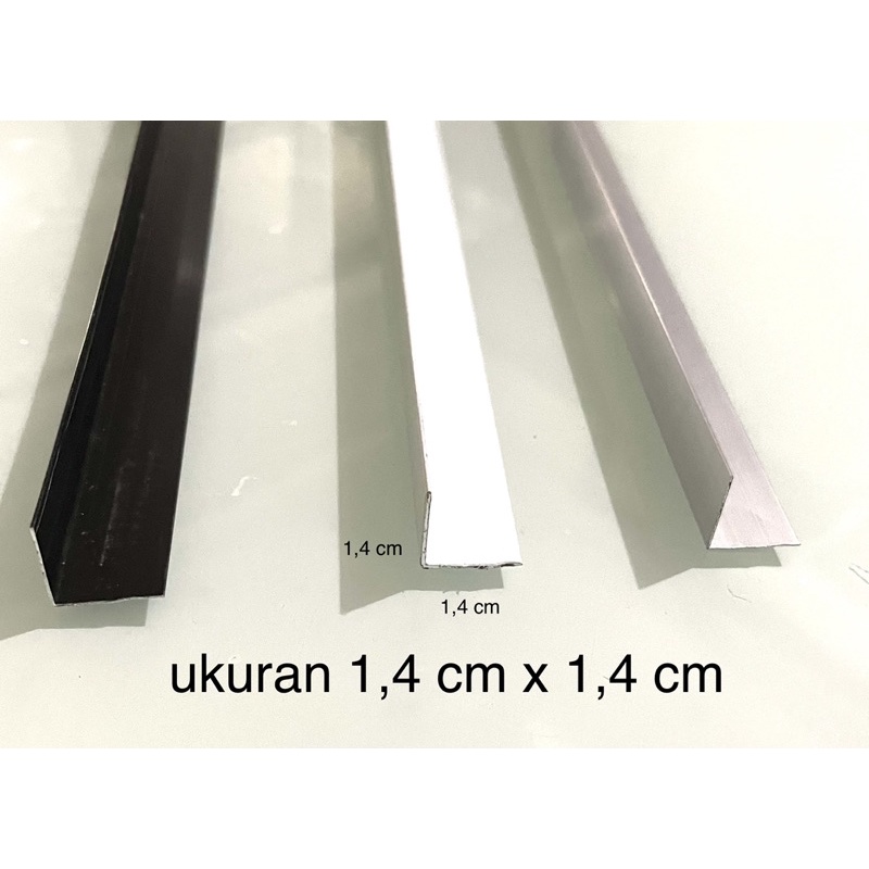 Terbaru Lis Siku Alumunium L 1,5 Cm Warna Beragam