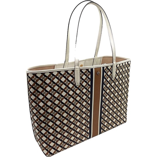 Tory Burch Leather Trimmed Tote Bag TB 82398