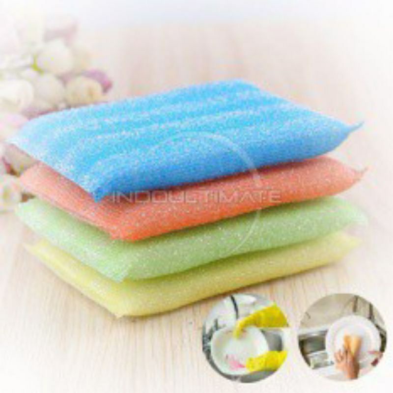 COD SM88 SPON CUCI PIRING WARNA WARNI sponge busa mandi