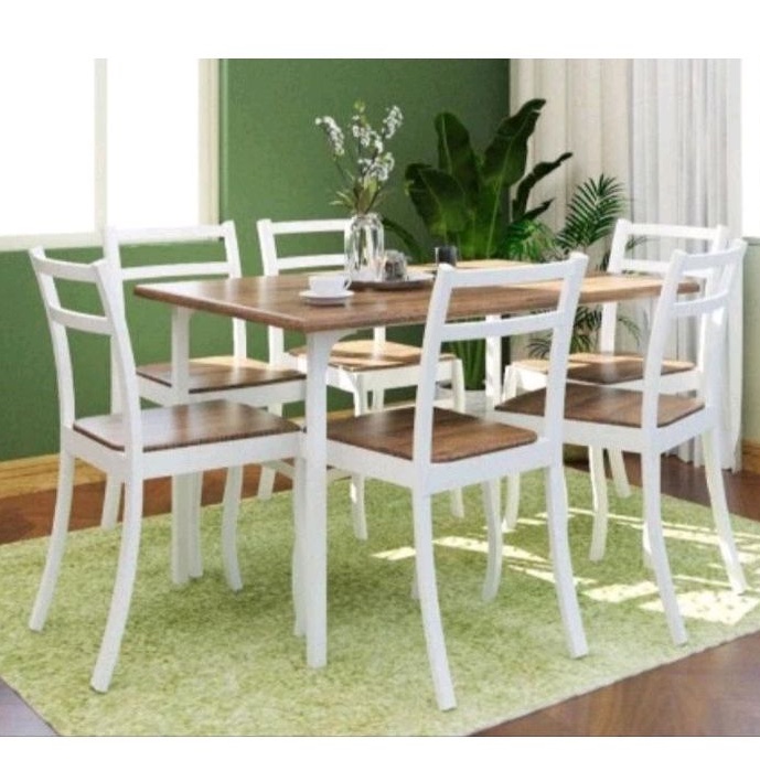 Jual Meja Makan Set 6 Kursi Olympic DTM Simpson 6S Shopee Indonesia