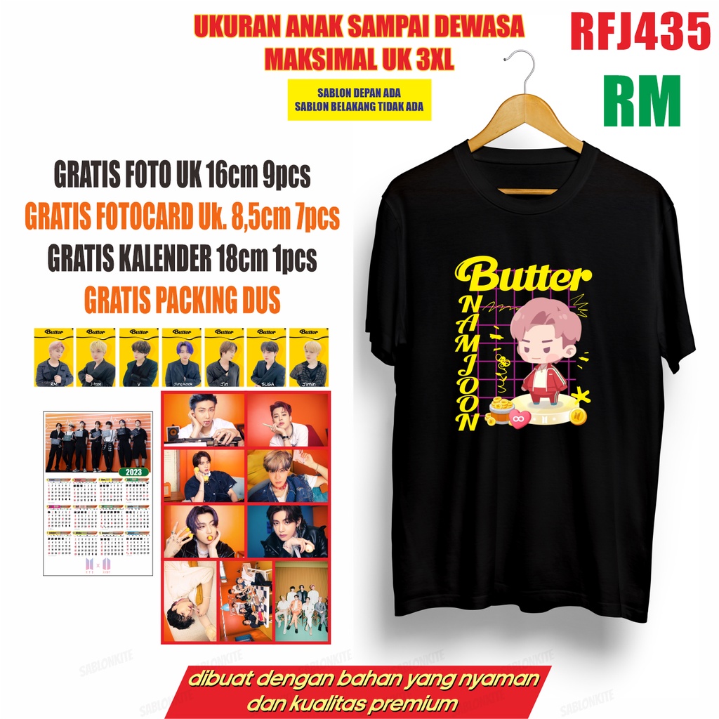 GRATISAN BYK!!! KAOS KOMPLIT BUTTER IN THE SEOM RFJ435