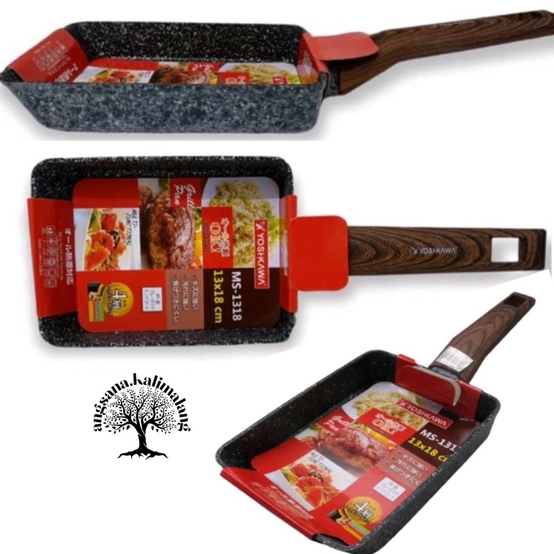 Yoshikawa Egg Pan Teflon Kotak / Tamagoyaki Pan