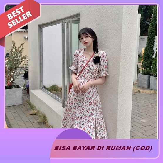 Herbest 9204 Setelan Dress Pesta Wanita Brokat Set Kondangan Korean Style Plisket Import Dres Wanita