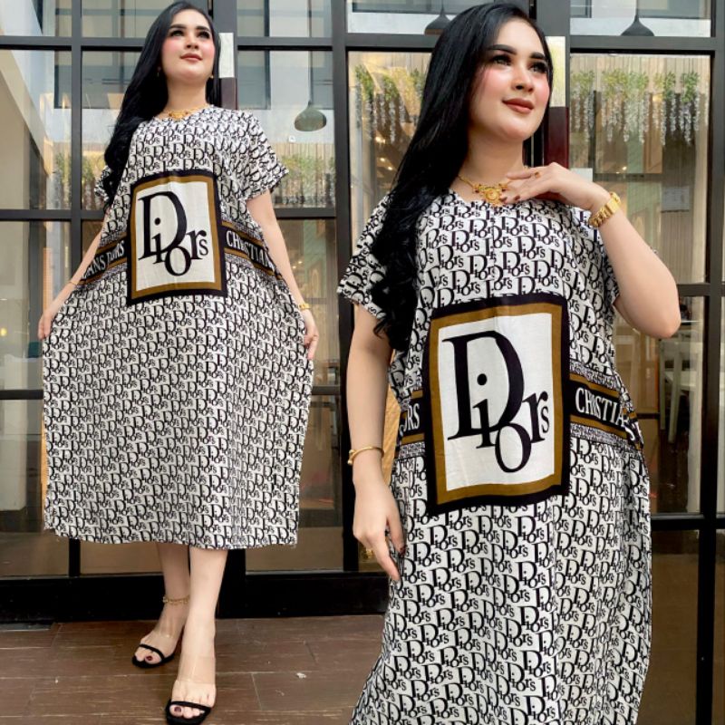 Daster kelelawar jumbo brand terbaru dress busui resleting depan baju murah wanita kekinian