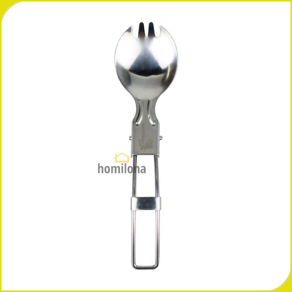 KNIFEZER Foldable Spoon Fork Sendok Garpu Lipat Stainless Steel - SVGF2