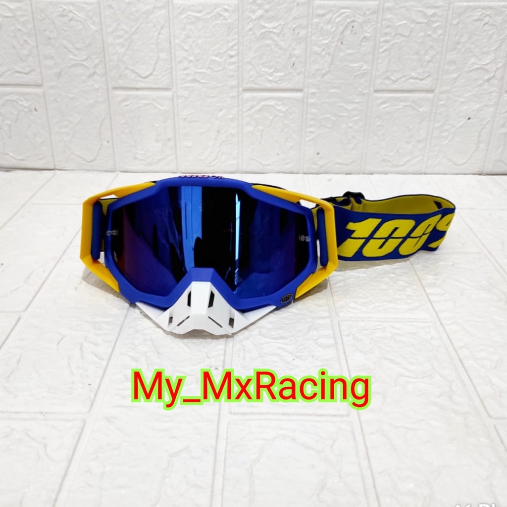 GOGGLE IMPORT Google 100 Percent - Kacamata Motor - Google Motocross - Google MX Trail - Google Rainbow - 010