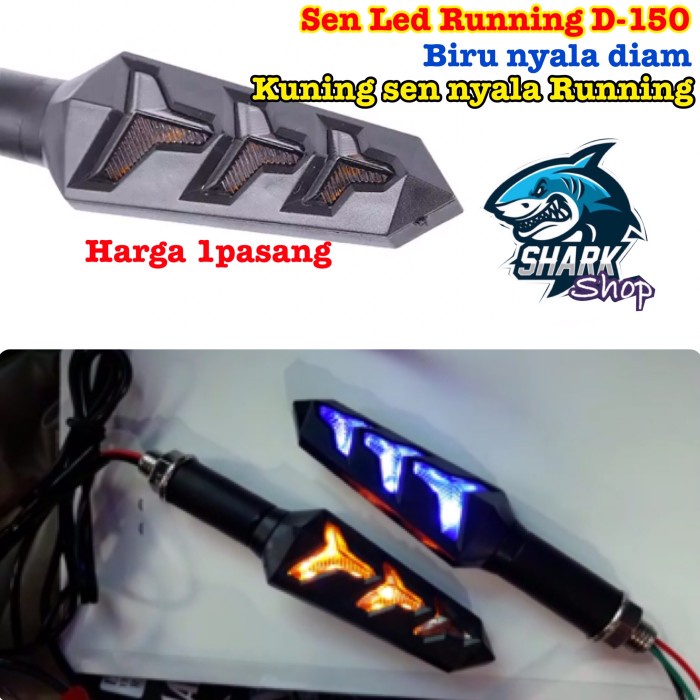 Lampu Sen Led Running Unifersal Lampu sen Led motor 2warna D-150