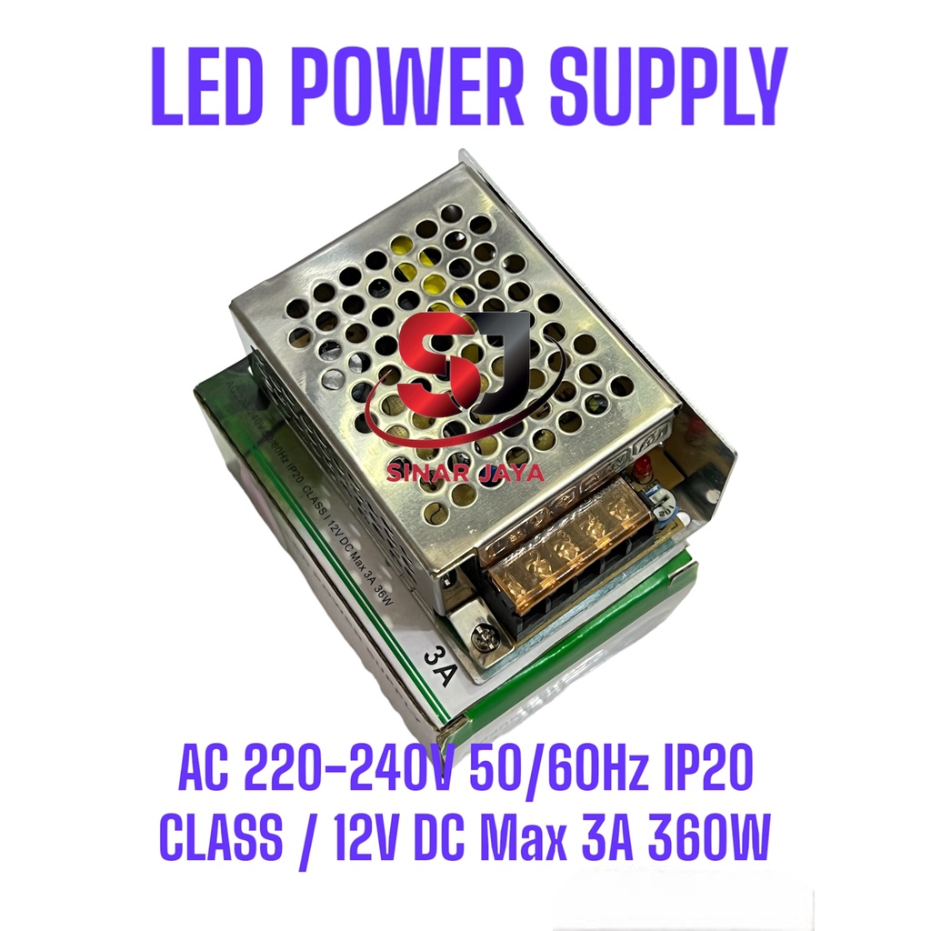 POWER SUPPLY ADAPTOR SWITCHING LED 12 VOLT / ADAPTOR CCTV / TRAFO LED/ LED POWER SUPPLY EMICO 12VOLT MAX 3A-5A-10A-15A-30AMPER