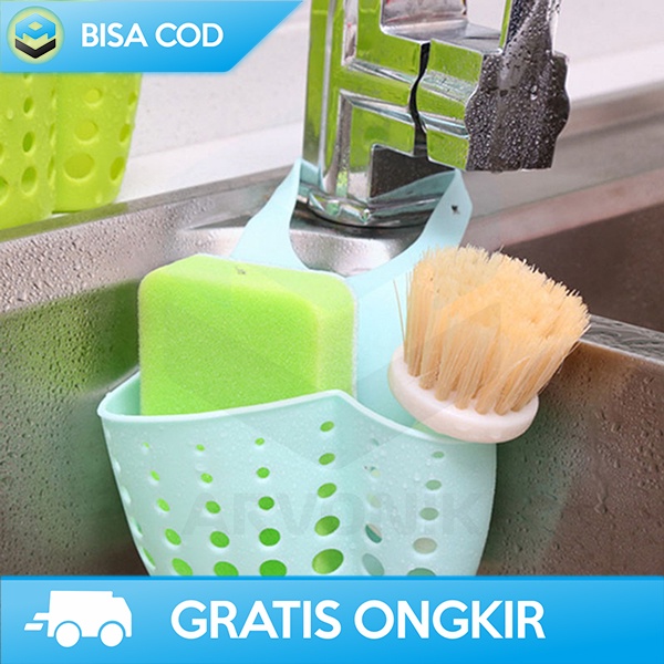 GANTUNGAN WASTAFEL WADAH SPONS CUCI PIRING GANTUNG MULTIFUNGSI PVC