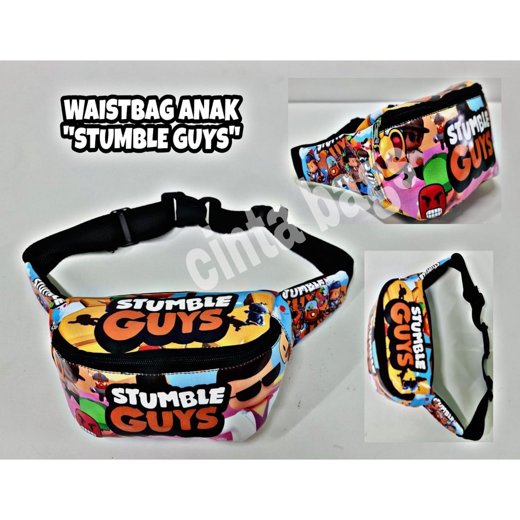 WAISTBAG ANAK KARAKTER STUMBLE GUYS WAISTBAG ANAK DENGAN KARAKTER MENARIK TAS WAISBAG ANAK TERBARU