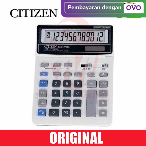 

STOK TERBATAS CITIZEN CALCULATOR SDC 8780 L