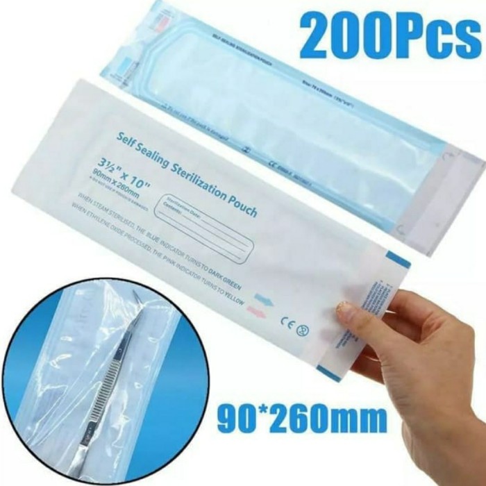 Lab Steril Pouches ( Plastik Sterilisasi ) 200 Pcs