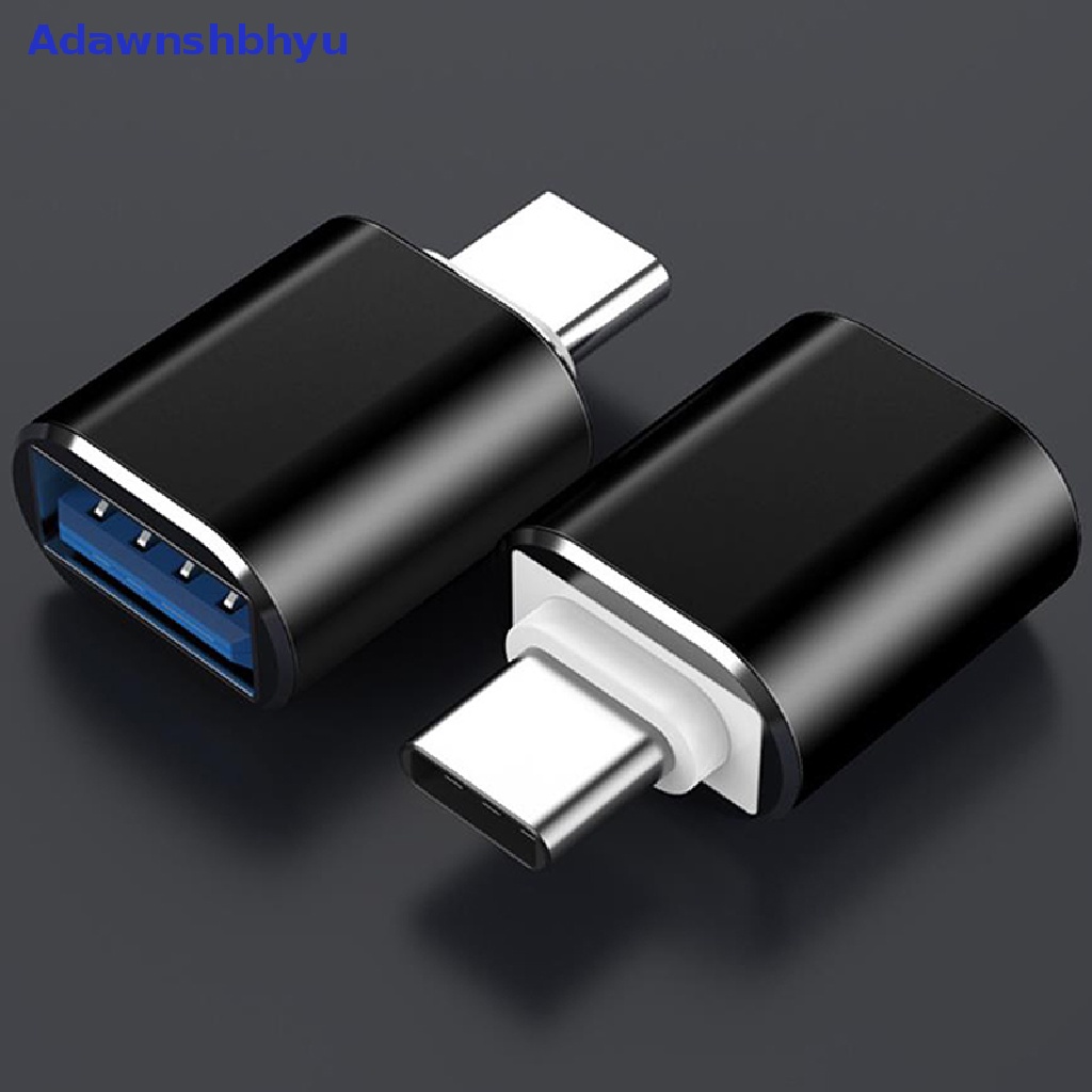 Adhyu Konektor Adaptor USB Type C Male To USB 3.0 Female Converter Kabel OTG Portable ID