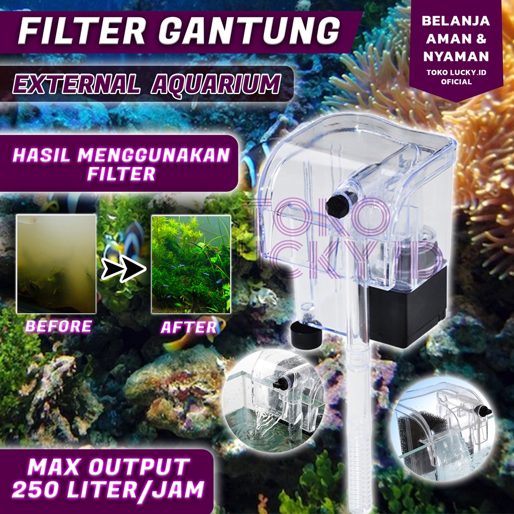 Jual Filter Aquarium Mini Top Akuarium Saringan Kolam Air Terjun