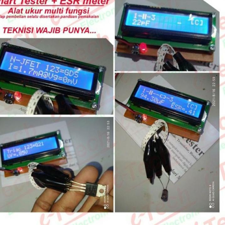 Menarik.. Smart Tester ESR digital - Komponen Tester - Multi fungsi Tools