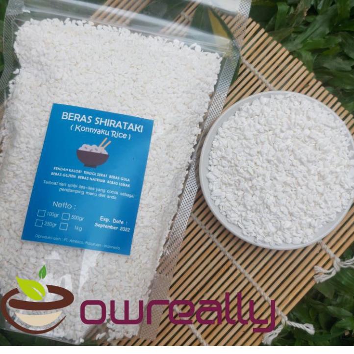 

Stok terbaru Beras shirataki 500 gram/konyaku rice 500 gram cocok untuk diet debm / diet rendah karbo