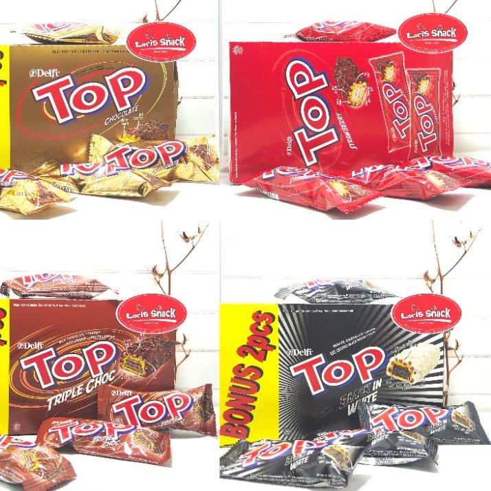 

Ready Banyak Delfi Top Coklat All Variant 9gr (1 box isi 24 pcs)`