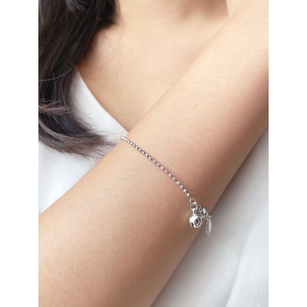 Gelang Emas Putih Kadar 420 (9K) Dan 375 (8K) Jedar