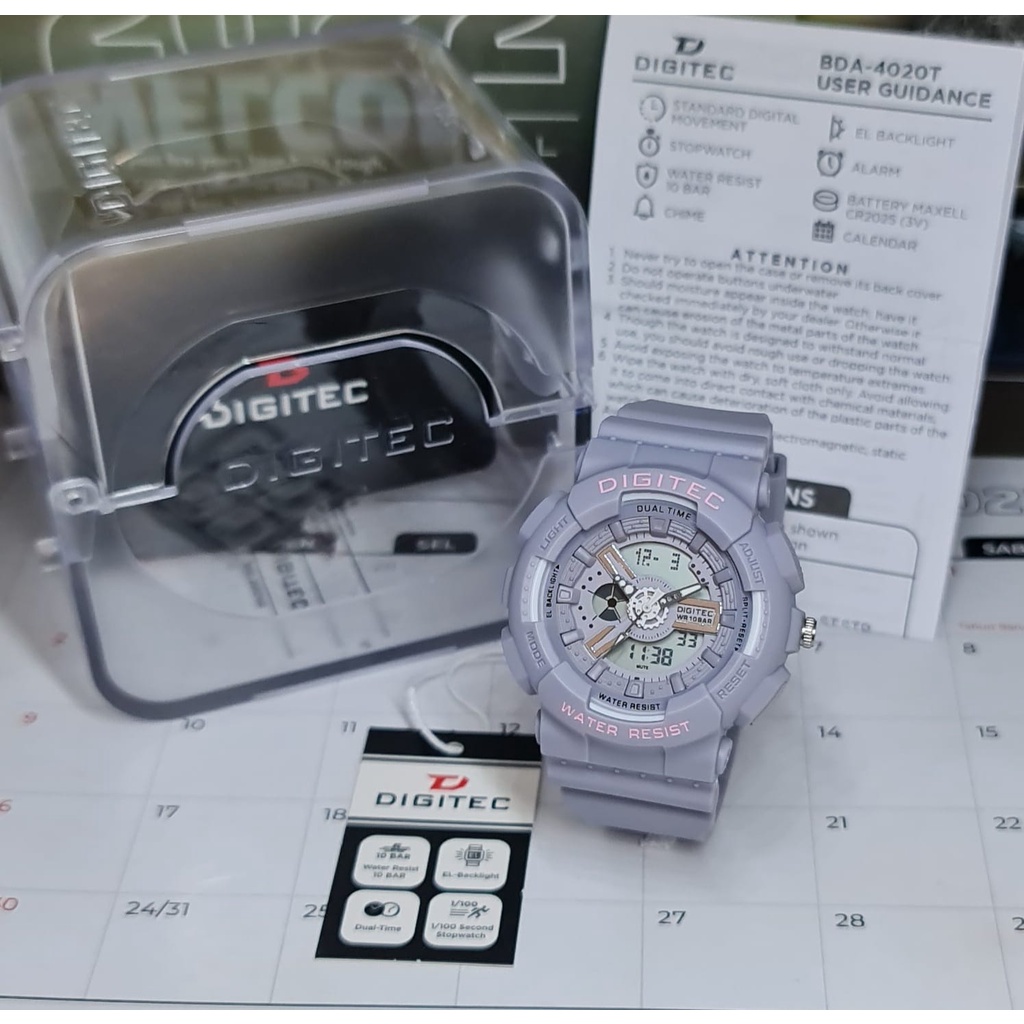Jam Tangan Pria dan Wanita Digitec 4020 Original