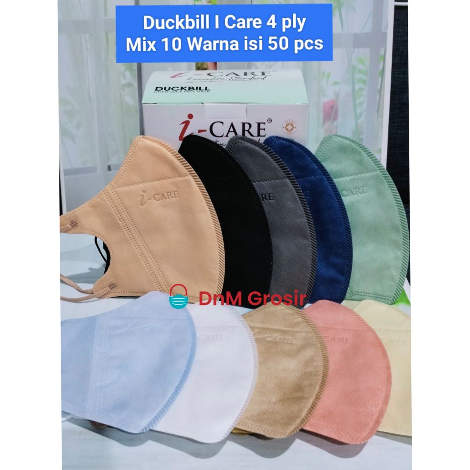 Masker Duckbill Warna Warni isi 50 pcs