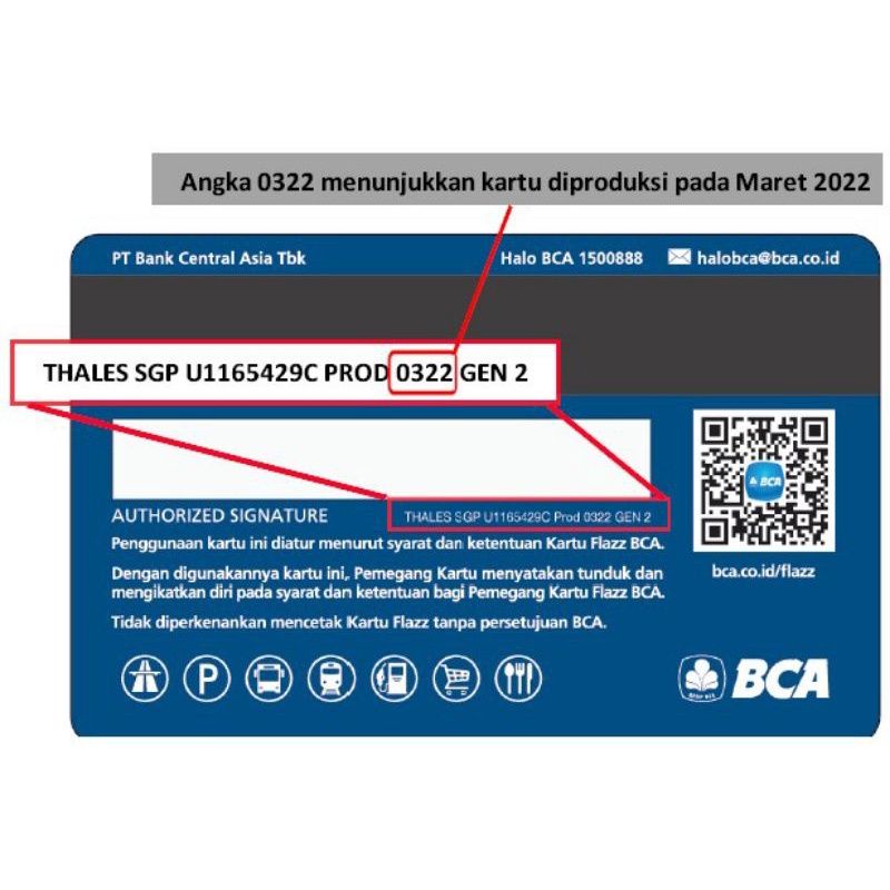 Flazz BCA Gen 2 /Gen2 - Desain / Gambar Kartu Random (Acak) ORI /Like eTOLL eMONEY Tapcash or Brizzi