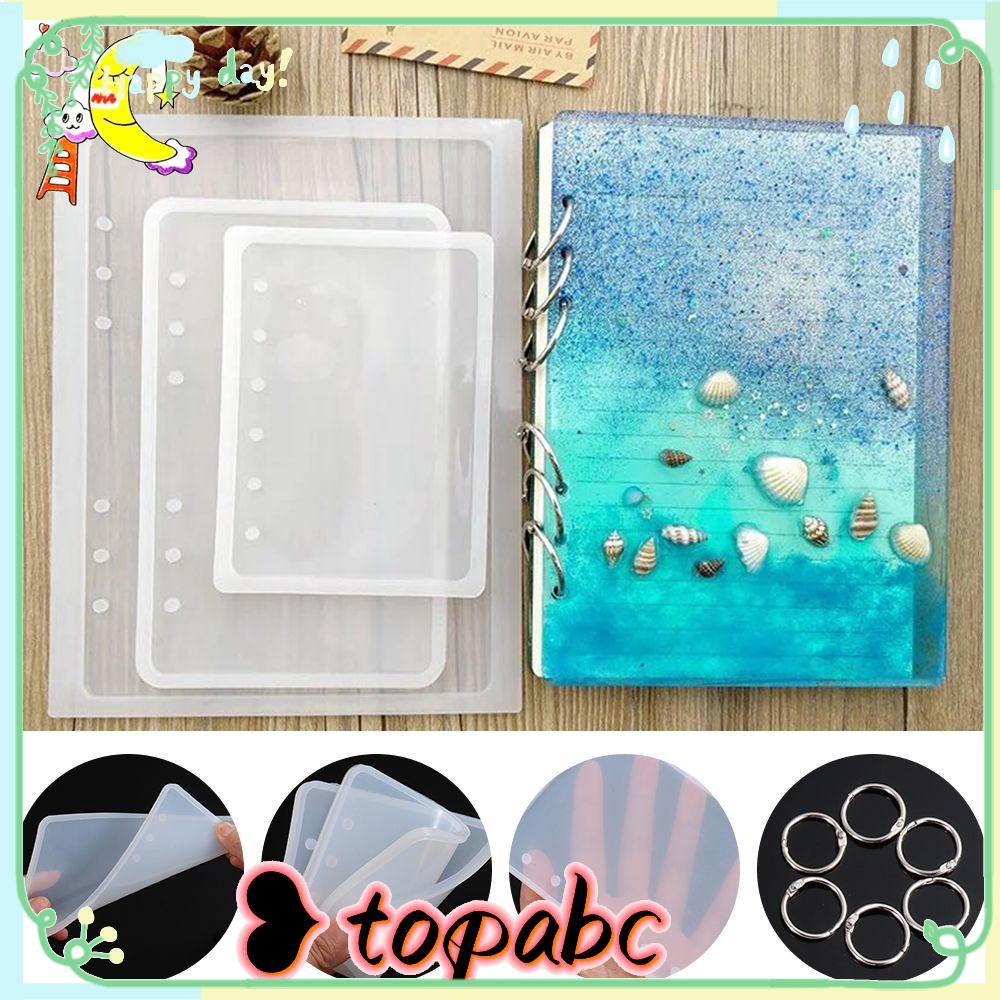 Top Notebook Cover Cetakan Resin A5 A6 A7 UV Epoxy Crystal Casting Mold