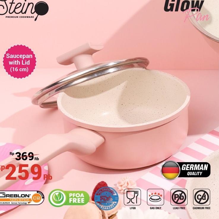 Paket Meriah (5x BONUS - SPATULA) Glow Pan Stein Steincookware Glowpan Set Complete Set