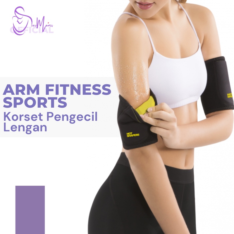 Korset Pengecil Lengan Hot Shaper Arm Perlengkapan Olahraga Deker Lengan Sepasang