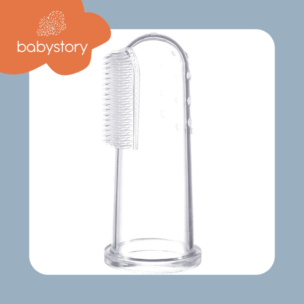 Sikat Gigi Jari Bayi Finger Tooth Brush Sikat Gigi Bayi jari Silikon