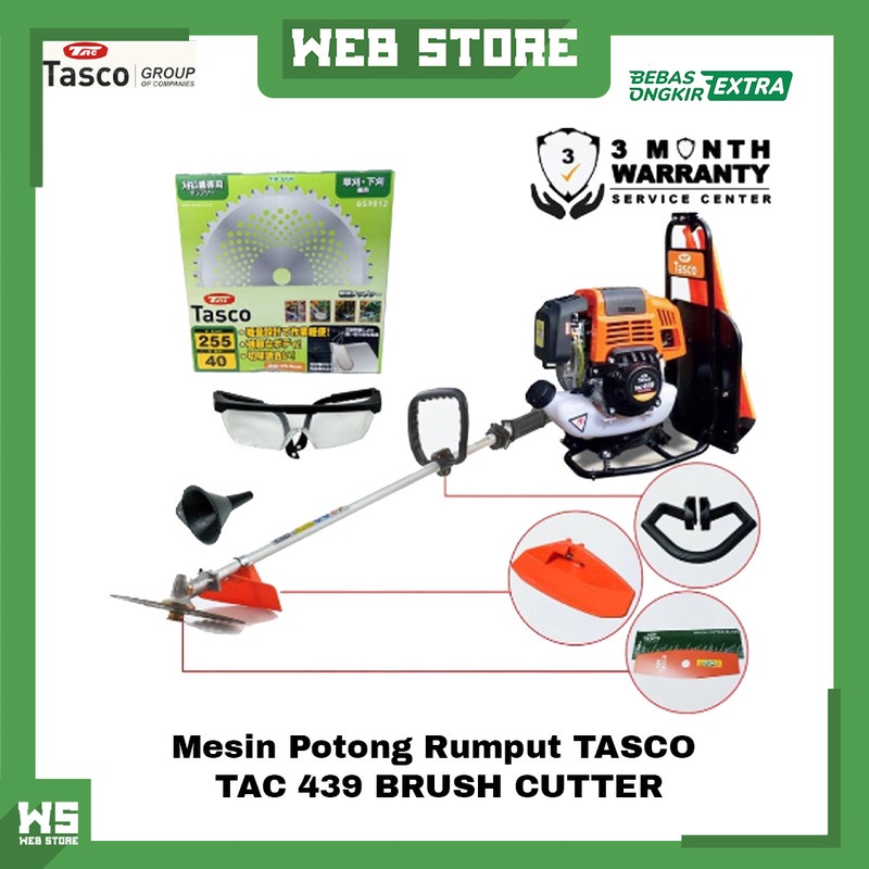 Jual Mesin Potong Rumput Gendong Brush Cutter Bensin 4 Tak TASCO TAC